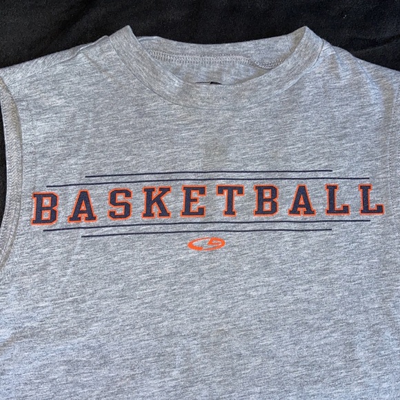 Champion Kid Boy Basketball Gray Tank Top - Picture 2 of 6